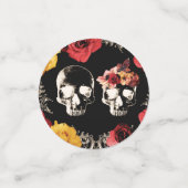 スケルトンスカルレッドイエロー秋フローラ結婚ズ コンフェッティ (スモール正面)