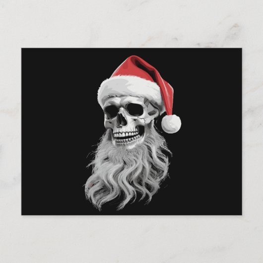 スケルトンスカル クリスマス スケアリーサンタ ヒゲ Xmas (正面)