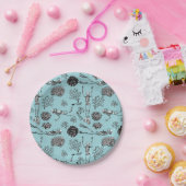 スケルトンスキューバダイバー紙プレート ペーパープレート (パーティー)