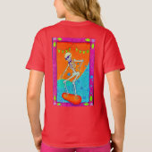 スケルトンスケートボード Tシャツ (裏面)