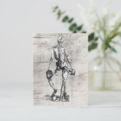 スケルトンスタンドオンスカル ポストカード (スタンド正面)