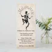 スケルトンスチームパンクハロウィンバチェラーブデイパーティー 招待状 (スタンド正面)