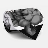 スケルトンストライプのラブカップル結婚ダンス ネクタイ (ロール)