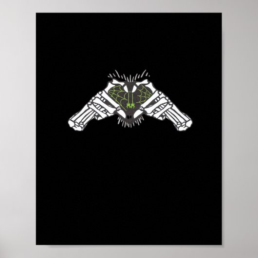 スケルトンスパイダーハート ポスター (正面)