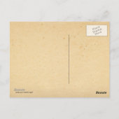 スケルトンスパイビクトリアンオンレディヴィンテージゴシックアート ポストカード (裏面)