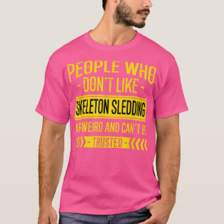 スケルトンスレッダースポーツスケルトンスレッスポーツ愛好家 Tシャツ