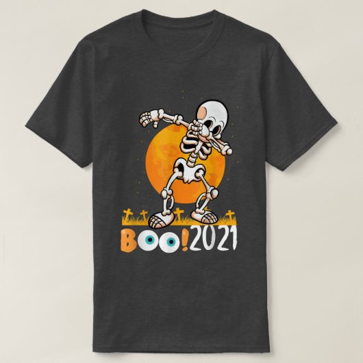 スケルトンダビングboo 2021ハロウィーン tシャツ (デザイン正面)