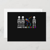 スケルトンダブ自閉症啓発 インビテーションポストカード (正面/裏面)