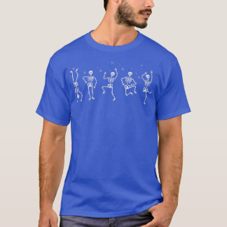 スケルトンダンスかわいいハロウィーンの衣装ギフト Tシャツ