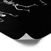 スケルトンダンスチャレンジハロウィーン怖いスケルトン ポスター (角)