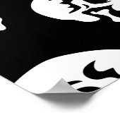 スケルトンダンスパーティー:ハロウィンシームレス ポスター (角)