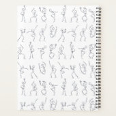 スケルトンダンスプランナー – 白 プランナー手帳 (裏面)