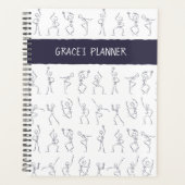 スケルトンダンスプランナー – 白 プランナー手帳 (正面)