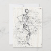 スケルトンダンス：ハロウィーンの衣装パーティー 招待状 (裏面)