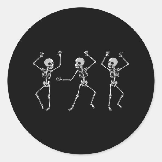 スケルトンダンス ラウンドシール (正面)