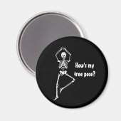 スケルトンツリーポーズ – Yoga Magnet マグネット (正面/裏面)