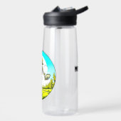 スケルトンディスクゴルファーレトロポップ・アートのアート ウォーターボトル (左面)