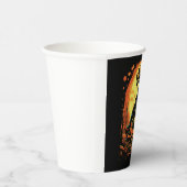 スケルトンドッグハロウィーンアート 紙コップ (右)