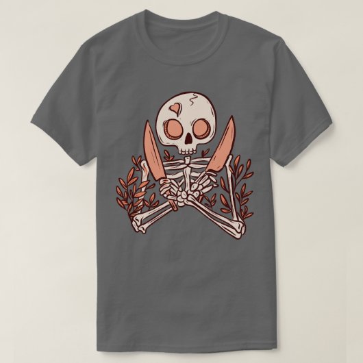 スケルトンナイフ Tシャツ (デザイン正面)