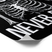 スケルトンネバーベターハロウィーンスカル衣装サルカ ポスター (角)