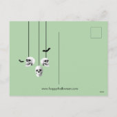 スケルトンハッピーハローウィングリーンナイトとスカル シーズンポストカード (裏面)