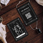 スケルトンハロウィン結婚の詳細Qrコード エンクロージャーカード