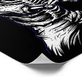 スケルトンハロウィン野球選手 ポスター (角)