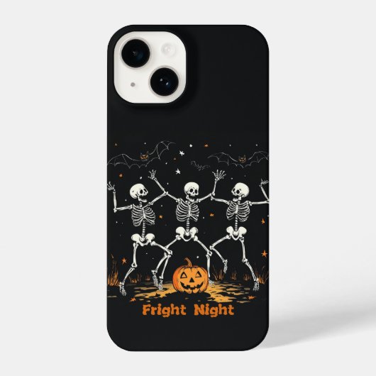 スケルトンハロウィーンの電話ケース iPhoneケース (裏面)