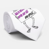 スケルトンハロウィーンジョークd2メンズタイ ネクタイ (ロール)