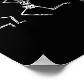 スケルトンハロウィーンピックボール ポスター (角)