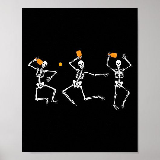 スケルトンハロウィーンピックボール ポスター (正面)