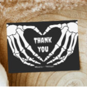 スケルトンハロウィーンベビーシャワーサンキューカード エンクロージャーカード