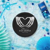 スケルトンハロウィーンベビーシャワー ペーパープレート (パーティー)