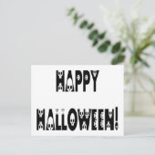 スケルトンハロウィーン文字 ポストカード (スタンド正面)