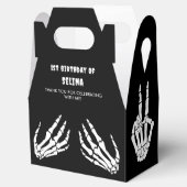 スケルトンハロウィーン誕生日 フェイバーボックス (オープン)