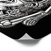 スケルトンハロウィーン ポスター (角)