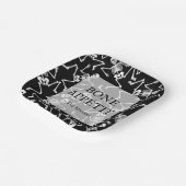 スケルトンハローウィンパーティブラック ペーパープレート (傾斜あり)