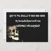 スケルトンハローウィンパーティ招待状 招待状 (裏面)