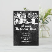スケルトンハローウィンパーティ招待状 招待状 (スタンド正面)