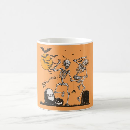 スケルトンハローウィンパーティ コーヒーマグカップ (中央)