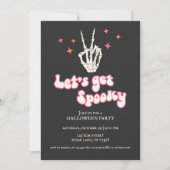 スケルトンハローウィンパーティ 招待状 (正面)