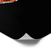 スケルトンハンズア不気味ハロウィンクラシックハート ポスター (角)