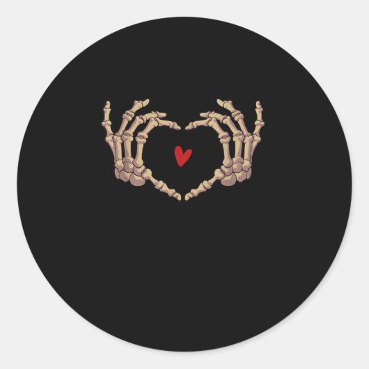 スケルトンハンズウィメンズスケルトンハンズハロウィーン ラウンドシール (正面)