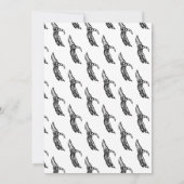 スケルトンハンズハロウィーン誕生日パーティー 招待状 (裏面)