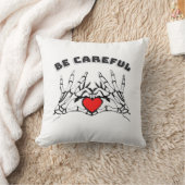 スケルトンハンドとハートクラシック クッション (ブランケット)