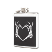 スケルトンハンドによるハートの作成 フラスク (左)