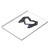 スケルトンハンドによるハートの形成 ノートブック (左側)