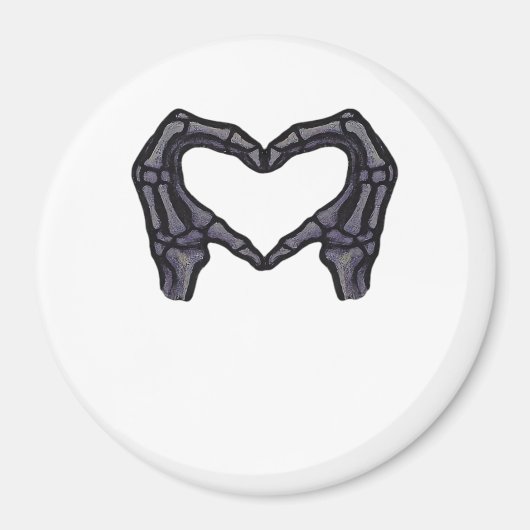 スケルトンハンドによるハートの形成 マグネット (正面)