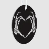 スケルトンハンドによるハートの形状の作成 オーナメント (正面)