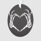 スケルトンハンドによるハートの形状の作成 オーナメント (正面)